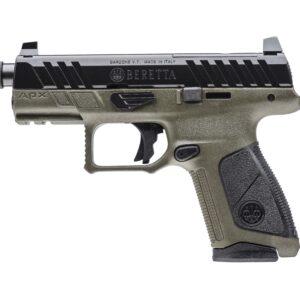 Beretta APX pistol in black and green finish