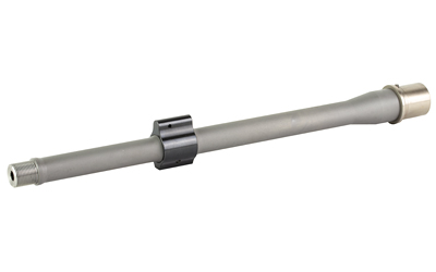 Metal gun barrel with threaded end and mount