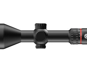 Black rifle scope with adjustment knobs