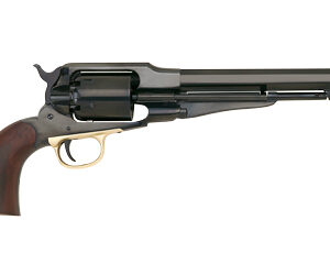 Side view of a vintage revolver.