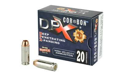 Box of CorBon DPX ammunition with cartridges