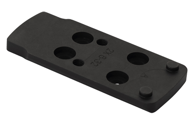 Black plastic component with multiple holes
