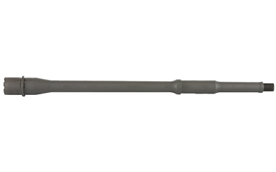 Gray firearm barrel on a white background.