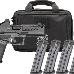 Springfield Armory handgun with magazine set and case