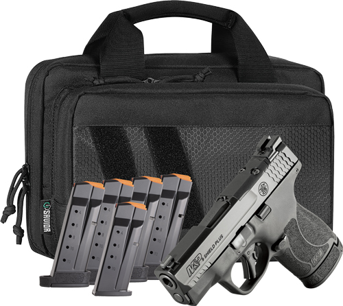 Smith & Wesson pistol with magazines and storage bag