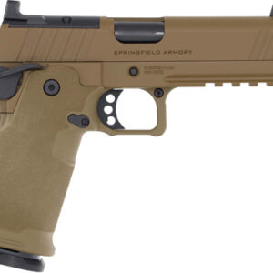 Springfield Armory handgun in tan color