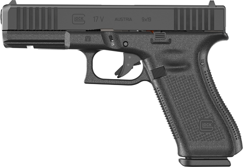 Glock 17 handgun displayed from the side.