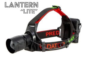 Headlamp with adjustable strap and powerful beam.