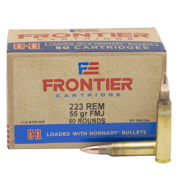 Box of 50 Frontier .223 Rem cartridges