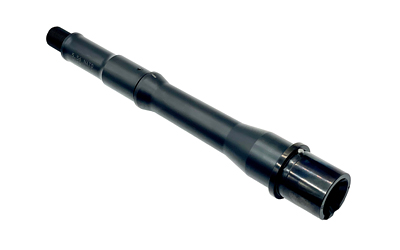 Close-up of a black flashlight barrel