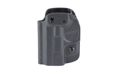 Black tactical gun holster side view.