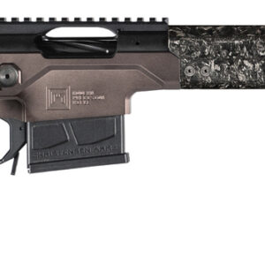 Side view of a modern rifle design.