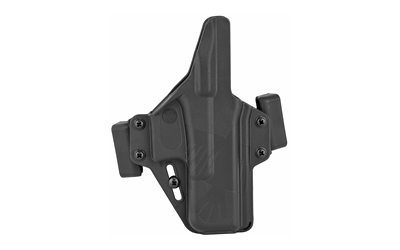 Black tactical holster for firearms