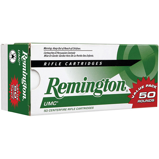 Remington rifle cartridges value pack, 50 rounds.