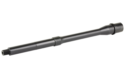 Black firearm barrel for precision shooting.