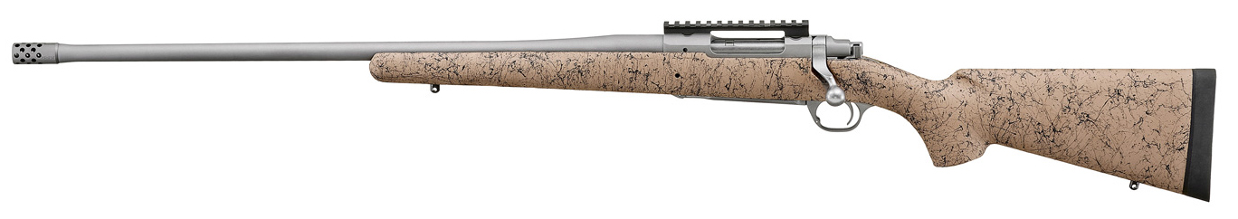 Side view of a modern hunting rifle