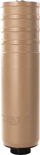 Tan suppressor designed for firearm use