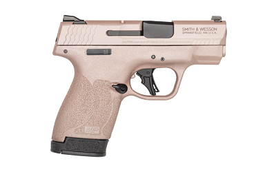 Pink Smith & Wesson handgun displayed from the side.