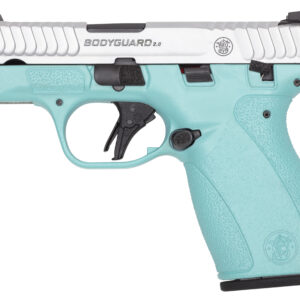 Smith & Wesson Bodyguard 2.0 handgun in teal