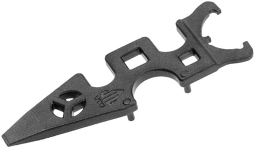Black multi-tool for various mechanical tasks