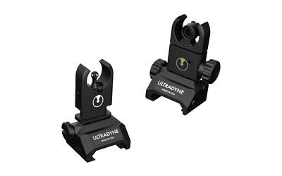 Ultradyne firearm sights displayed from multiple angles.