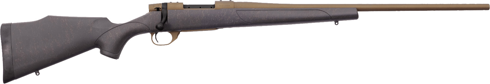 Side view of a modern rifle