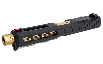 Black and gold gun slide assembly