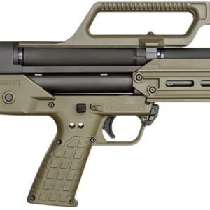 Modern olive green shotgun side view