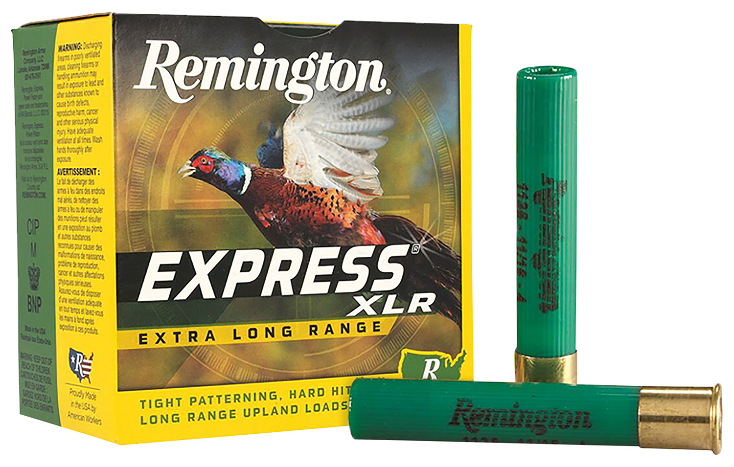 Remington Express XLR shotgun shells packaging and shells.