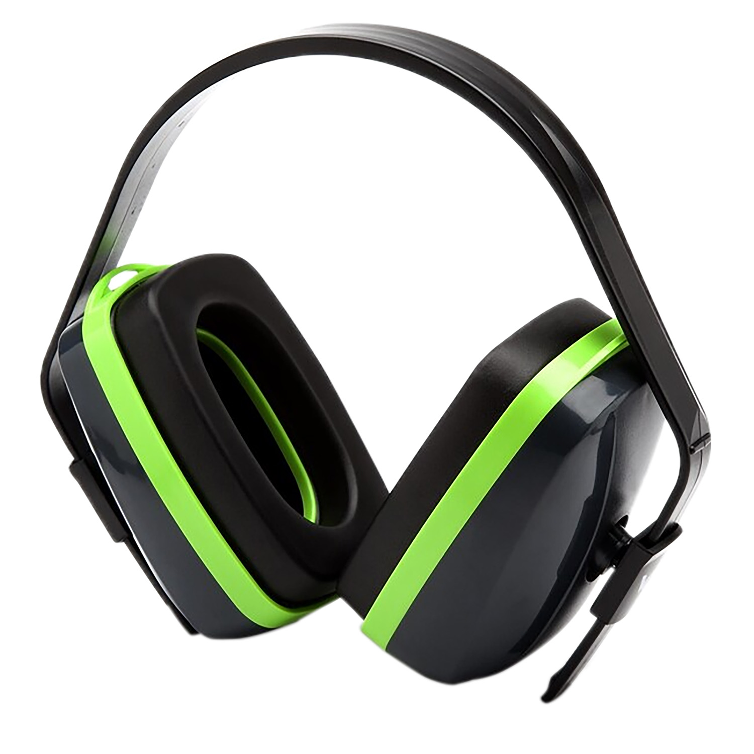 Black and green gaming headphones with large ear cups.