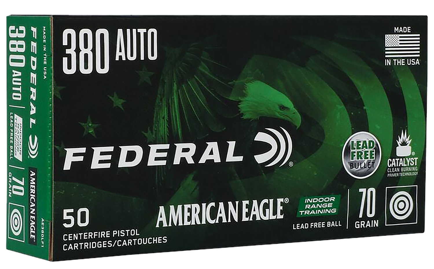 Federal American Eagle 380 Auto ammunition box