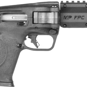 Side view of a modern firearm.