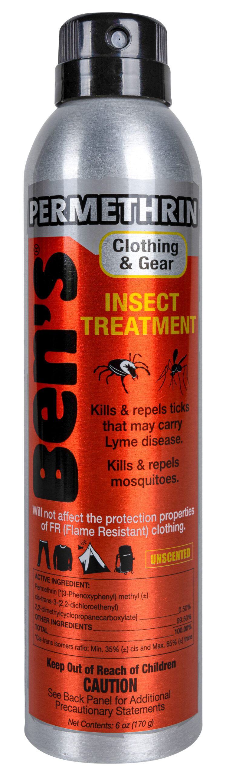 Insect repellent spray for clothing and gear.