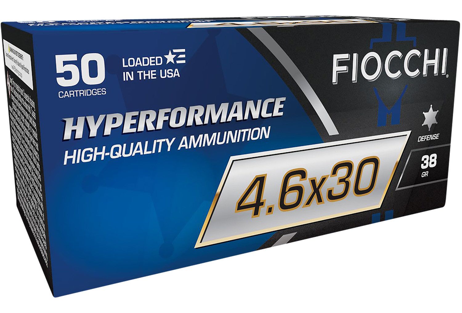 Fiocchi Hyperformance ammunition box with 50 cartridges