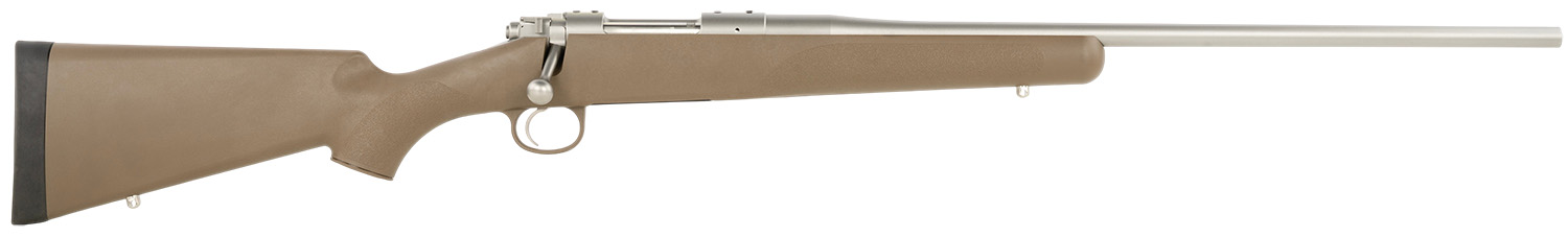 Kimber Mfg, Inc 3000793 Hunter  6.5 Creedmoor 3+1 22" Satin Match Grade Barrel, Satin Stainless Steel Receiver, Northwoods Brown Fixed Polymer Stock