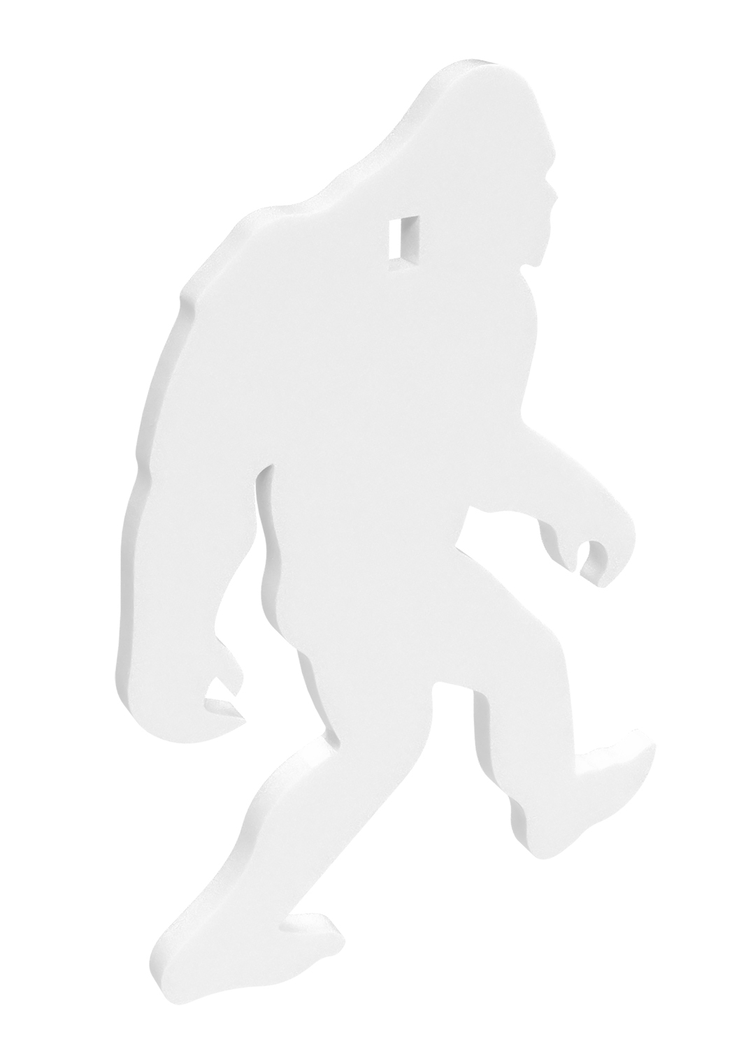 White silhouette of a walking creature.