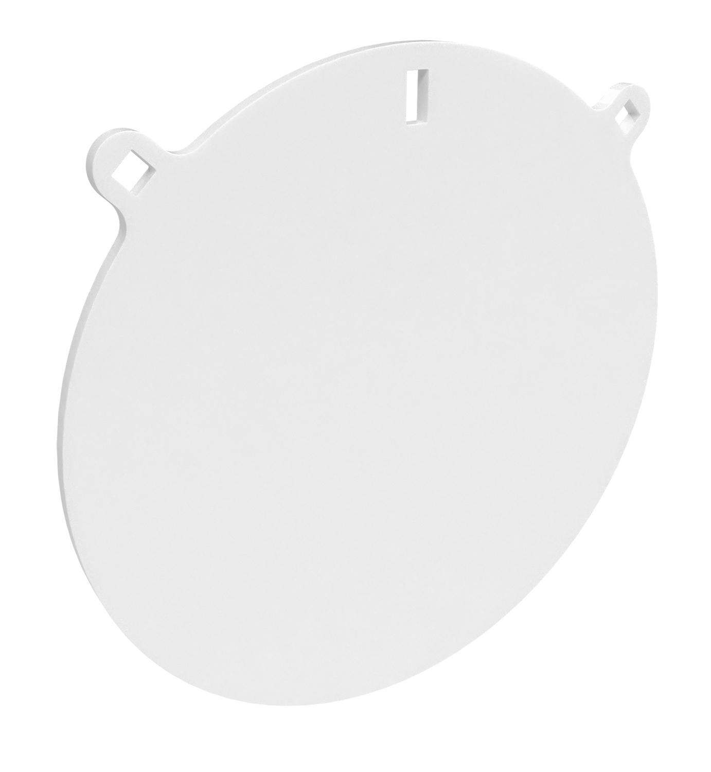 Round white blank sign for customization