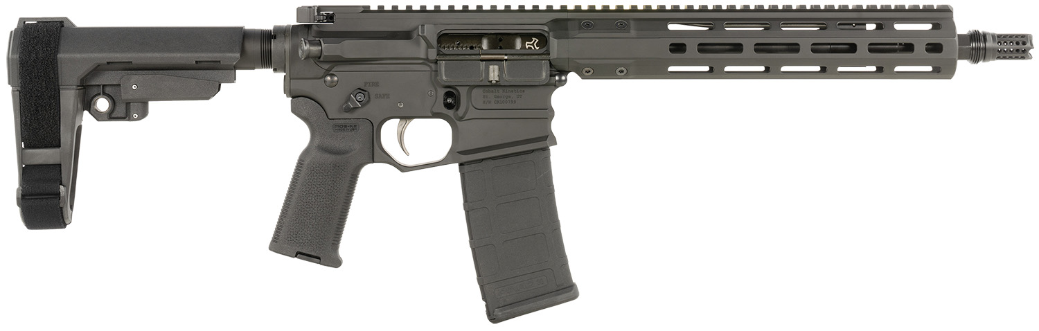 Side view of a modern tactical rifle