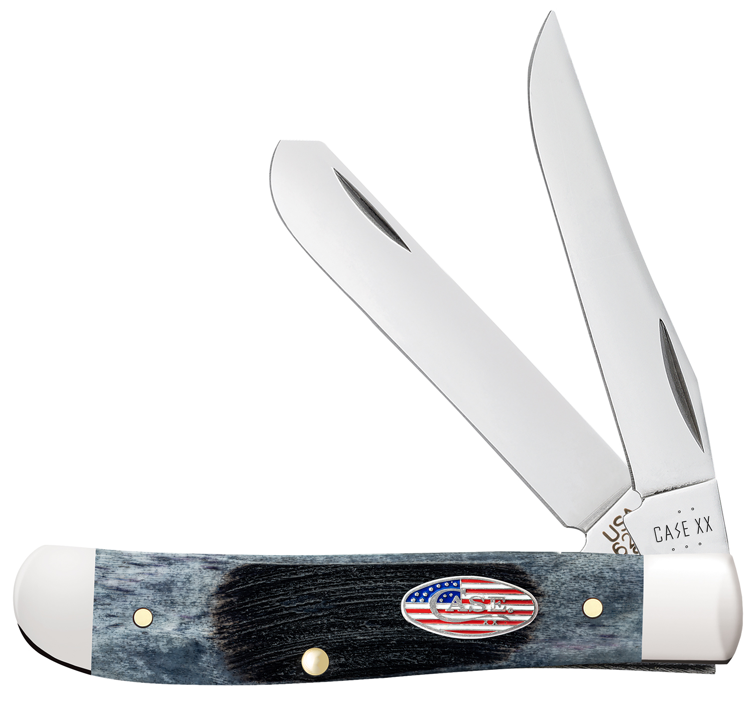 Folding knife with dual stainless steel blades