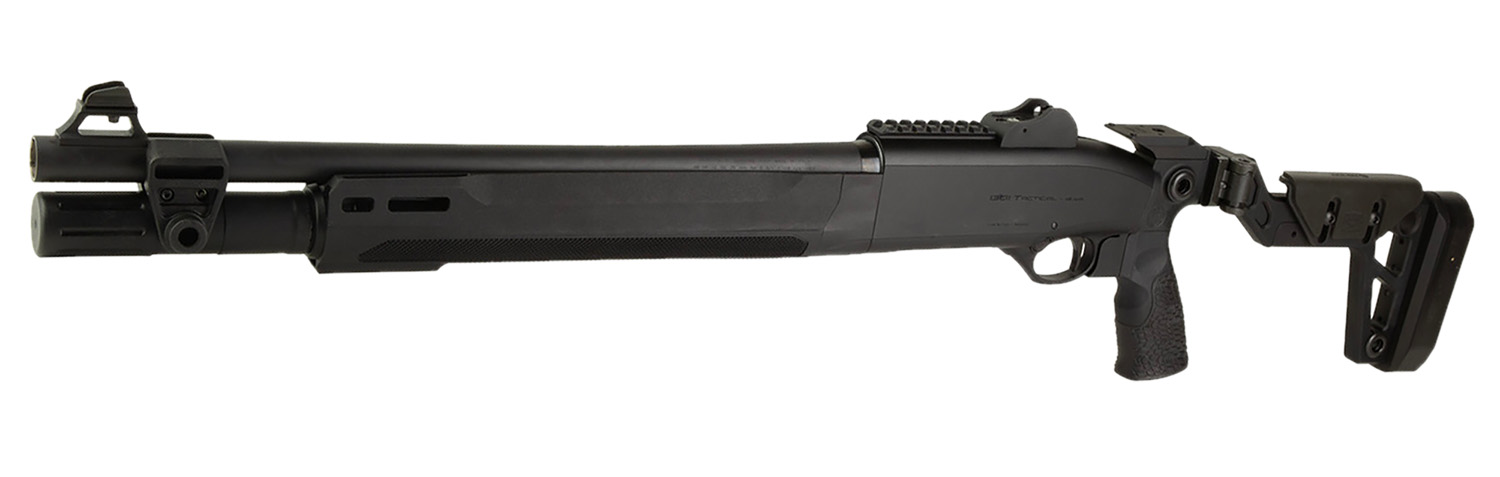 Langdon Tactical Tech LTT1301HBCFBLK Beretta 1301  3" 7+1 18.50" Black Heat Shield Barrel, Black Anodized Aluminum Receiver, Black Chisel Folding Synthetic Stock, Beretta Patrol Forend