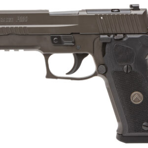 Sig Sauer P220 handgun displayed from the side.
