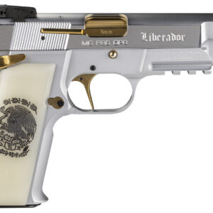 Girsan 391455 MCP 35 Liberador 9mm Luger, OPS with Accessory Rail, Gold Controls, Pearl Engraved Grips
