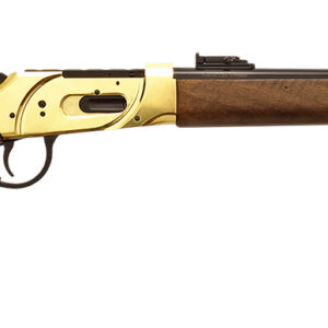 Side view of a lever-action rifle