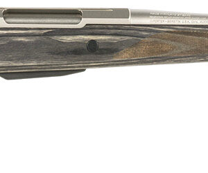 Side view of a modern hunting rifle.