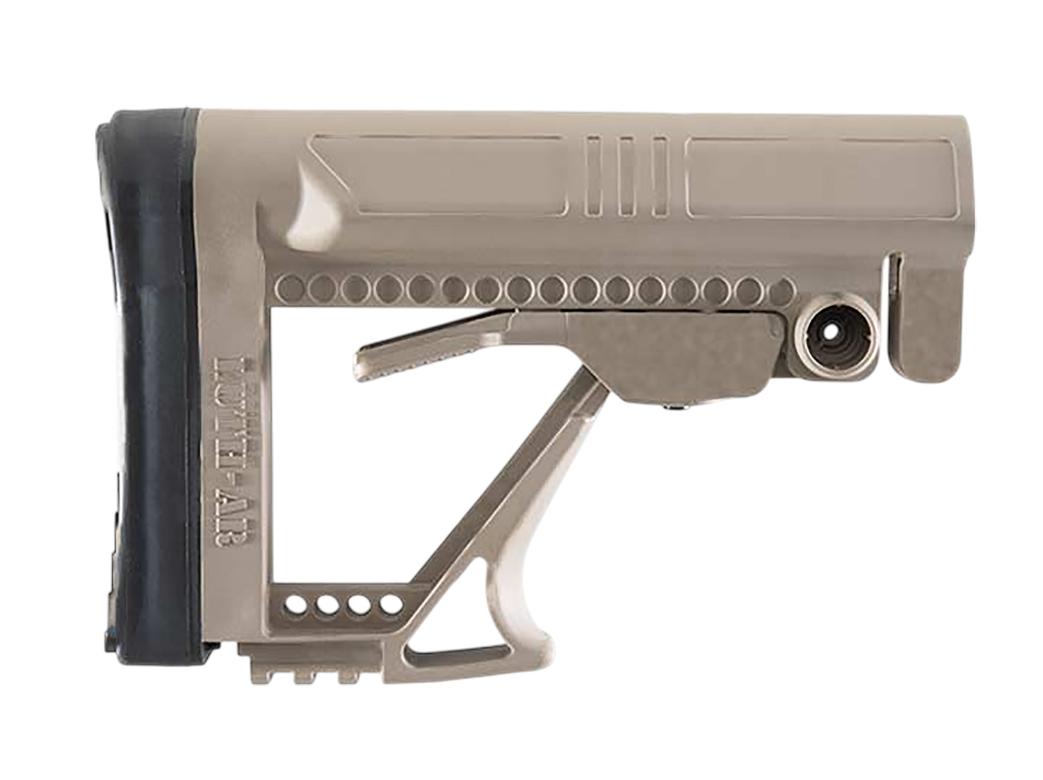 Adjustable firearm stock in neutral color