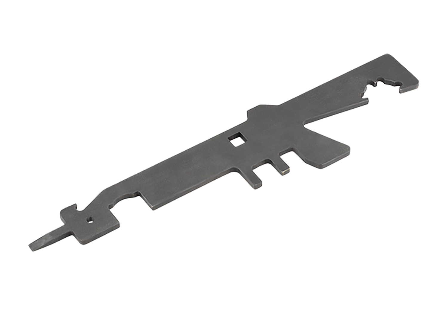 Metal multi-tool for various mechanical tasks.