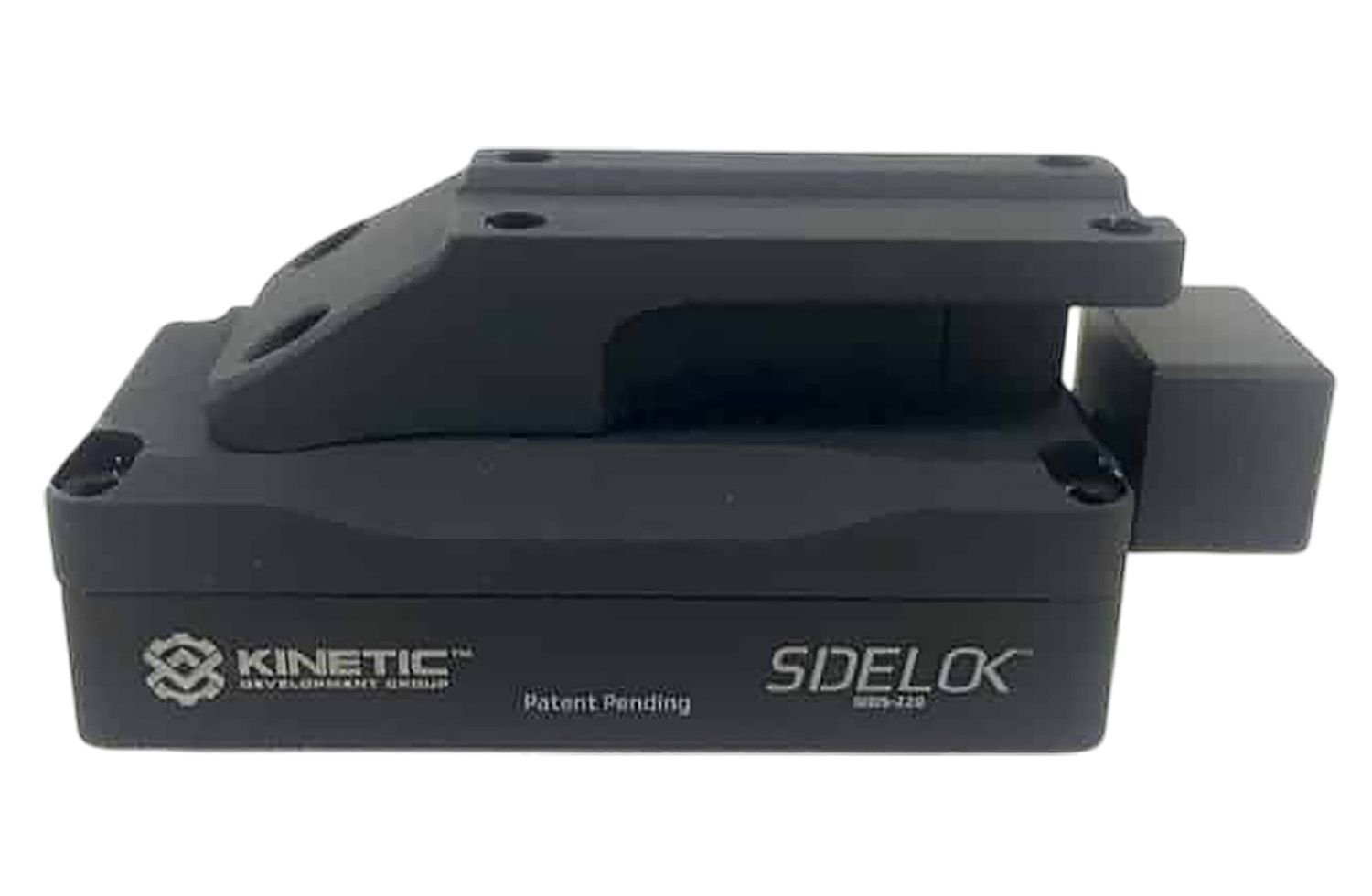 Kinetic SIDLOK mounting device for tactical equipment.