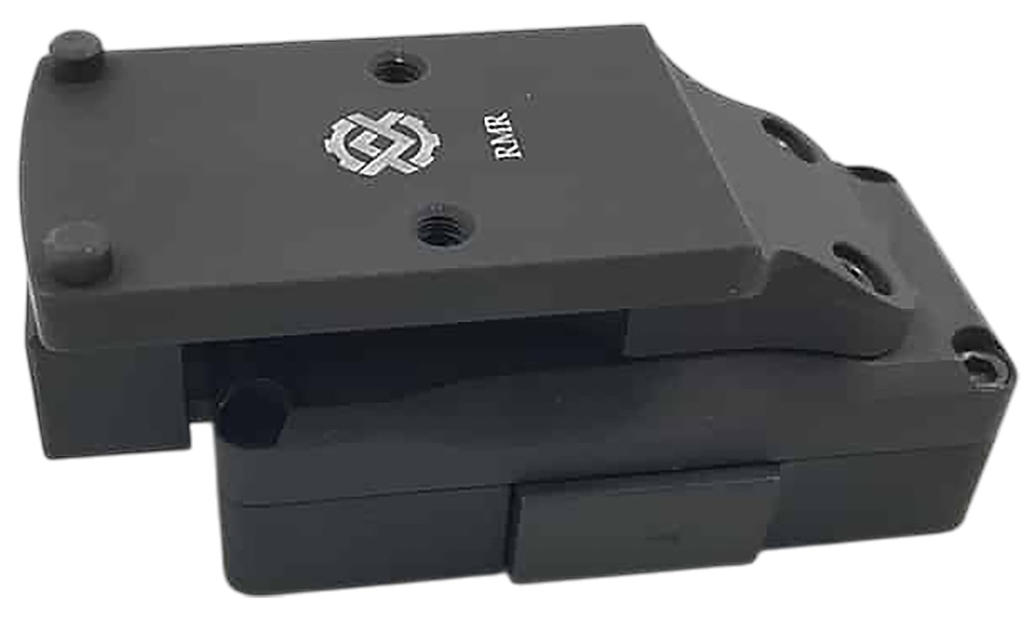 Black equipment mount for firearms accessories.