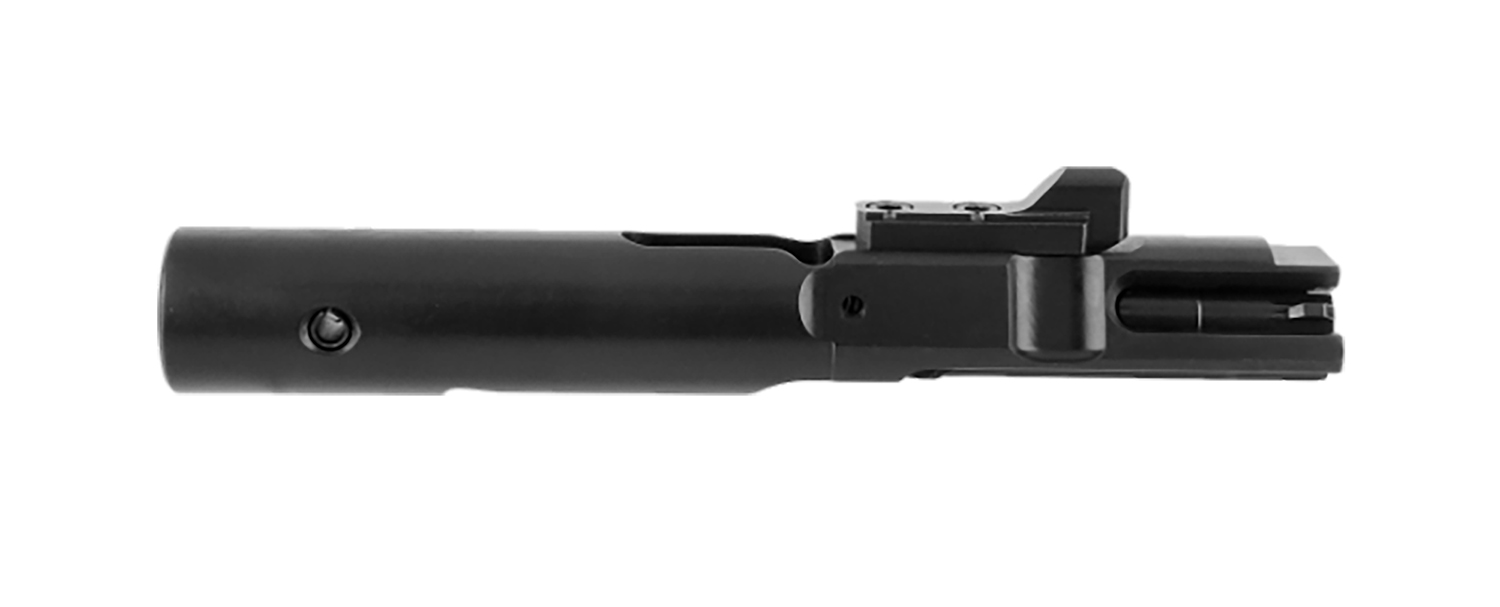 Close-up of a black firearm component.