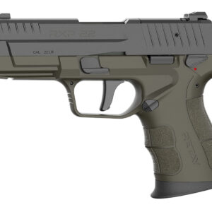 RXP 22 .22LR handgun with a green grip.